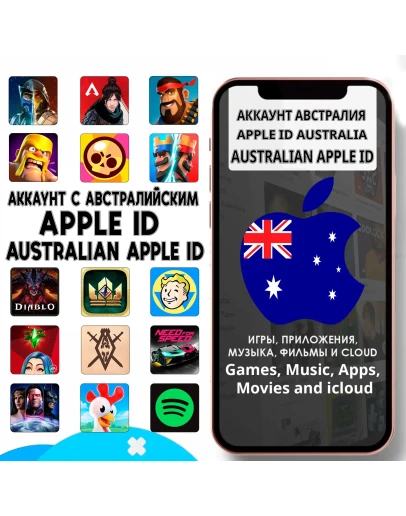 APPLE ID ЛИЧНЫЙ АВСТРАЛИЯ НАВСЕГДА ios AppStore iPhone