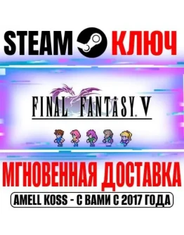 Final Fantasy V Pixel Remaster Steam Ключ РФ+Мир +Бонус