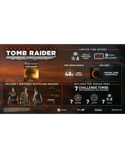 Shadow of the Tomb Raider Croft Edition Steam CD Key