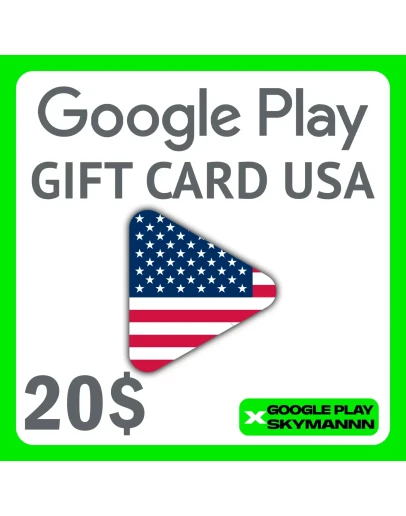 Google Play Gift Card 20 USD USA АВТО ВЫДАЧА 24/7