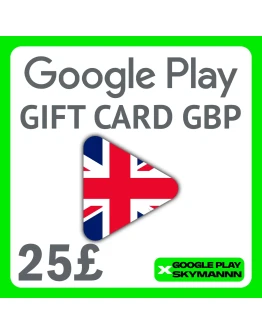 Google Play Gift Card 25 GBP UK United Kingdom АВТО Google Play Gift Card 25 GBP UK United Kingdom АВТО