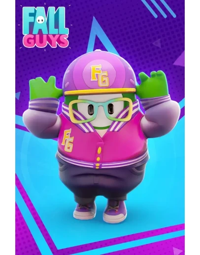 FALL GUYS Фиолетовый хипстерский костюм КОД GLOBAL +
