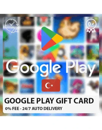 GOOGLE PLAYПОДАРОЧНАЯ Турция (0 FEE)25-1000 TL