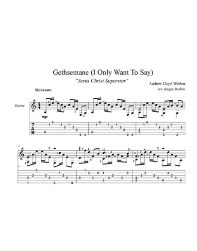 I Only Want To Say (Иисус Христос суперстар) для гитары