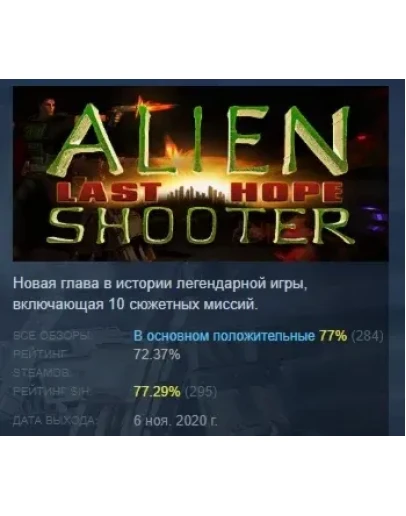 Alien Shooter - Last Hope АВТОДОСТАВКА STEAM РОССИЯ