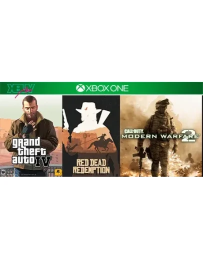 GTA 4 / RDR + 3 игры XBOX ONE и Series XS аренда