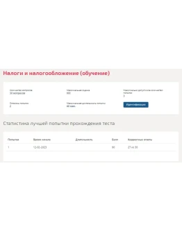 Налоги и налогообложение.Тест Синергия 2023г