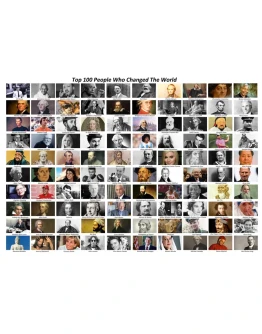 Плакат Top 100 People Who Changed The World
