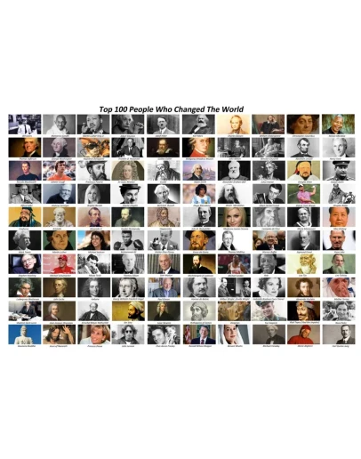 Плакат Top 100 People Who Changed The World