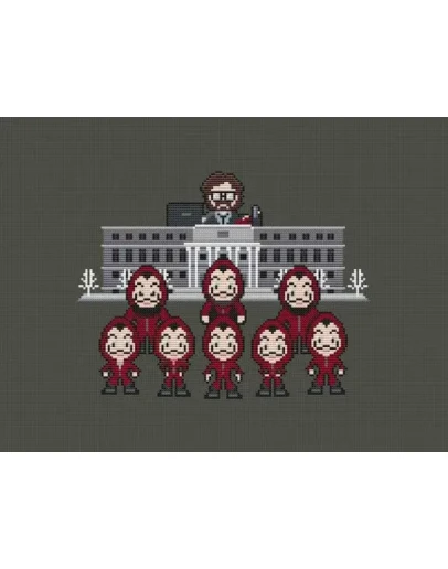 Эксклюзив. схема для вышивки крестом Бумажный дом