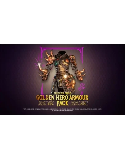 Tiny Tina's Wonderlands Golden Hero Armor Pack