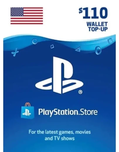 PSN USA карта пополнения на 110 USD (USA)