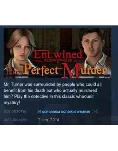 Entwined: The Perfect Murder STEAM KEY REGION FREE
