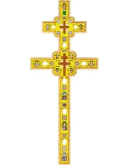 Крест Евфросинии Полоцкой_003 с прорезью (21х51см)слои