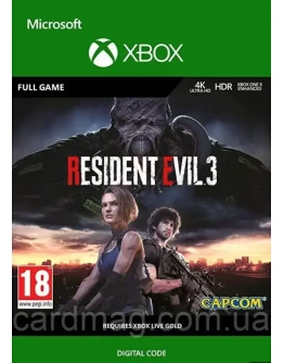 RESIDENT EVIL 3 XBOX КЛЮЧ