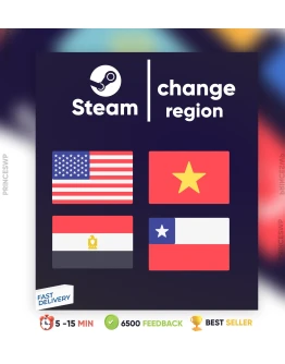 СМЕНА РЕГИОНА СТИМ США/ЕГИПЕТ/ЧИЛИ/ВЬЕТНАМ (БЫСТРО) СМЕНА РЕГИОНА СТИМ США/ЕГИПЕТ/ЧИЛИ/ВЬЕТНАМ (БЫСТРО)