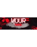 Psd-шаблон баннер (шапки) для Twitch Smile