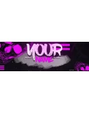 Psd-шаблон баннер (шапки) для Twitch Smile