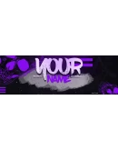 Psd-шаблон баннер (шапки) для Twitch Smile