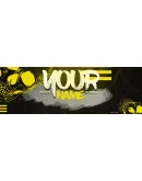 Psd-шаблон баннер (шапки) для Twitch Smile