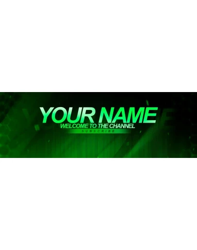 Psd-шаблон баннер (шапки) для Twitch Neon Psd-шаблон баннер (шапки) для Twitch Neon