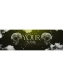 Psd-шаблон баннер (шапки) для Twitch Череп