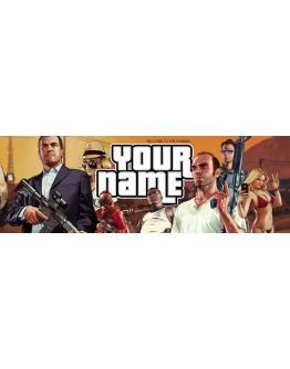 Psd-шаблон баннер (шапки) для Twitch GTA 5