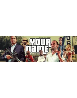 Psd-шаблон баннер (шапки) для Twitch GTA 5