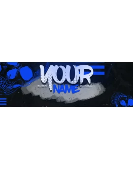 Psd-шаблон баннер (шапки) для Twitch Smile