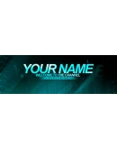 Psd-шаблон баннер (шапки) для Twitch Neon