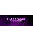 Psd-шаблон баннер (шапки) для Twitch Neon