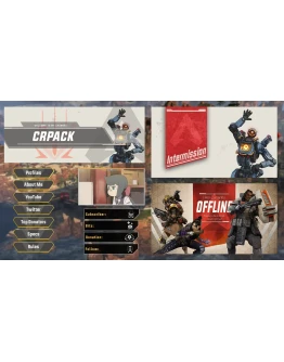 Заставки и оверлеи Twitch для Photoshop APEX Legends