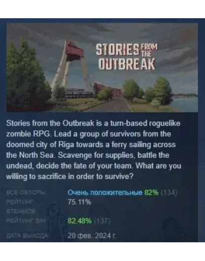 Stories from the Outbreak АВТОДОСТАВКА STEAM РОССИЯ
