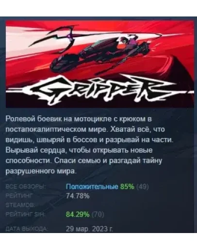 Gripper АВТОДОСТАВКА STEAM GIFT РОССИЯ