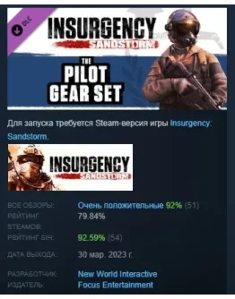 Insurgency: Sandstorm - Pilot Gear Set DLC STEAM РОССИЯ Insurgency: Sandstorm - Pilot Gear Set DLC STEAM РОССИЯ