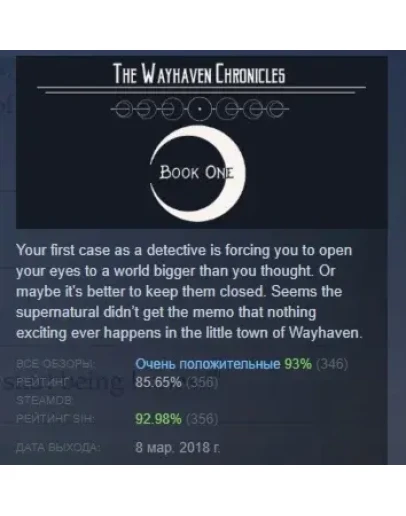 Wayhaven Chronicles: Book One АВТОДОСТАВКА STEAM РОССИЯ