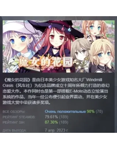 Witch's Garden HD Edition АВТОДОСТАВКА STEAM РОССИЯ