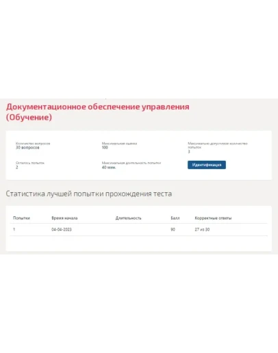 Документационное обеспечение управления.Тест Синергия