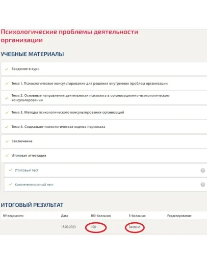 Психологические проблемы деятельности организации.Тест