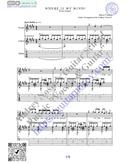 Where Is My Mind (Вокал Гитара Ноты Табы)