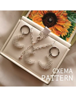 Схема для бисера: Луна RUEN