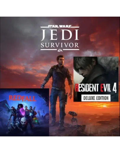 STAR WARS Jedi: Survivor + Redfall + Resident Evil 4 STAR WARS Jedi: Survivor + Redfall + Resident Evil 4