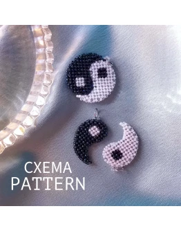 Схема для бисера: Инь и Ян