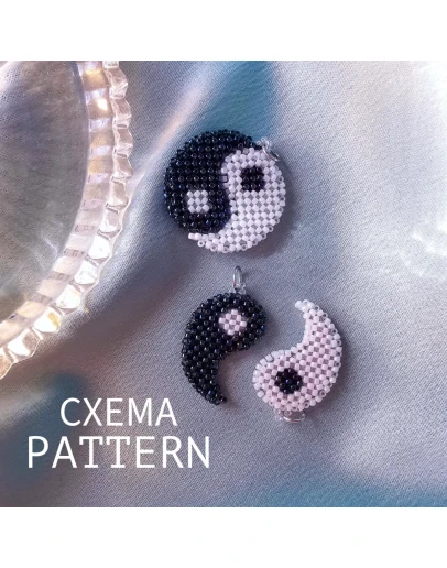 Схема для бисера: Инь и Ян