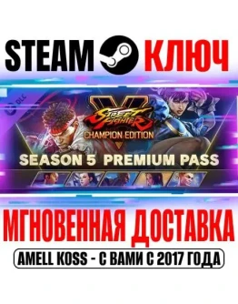 Street Fighter V Season 5 Premium Pass Steam Ключ