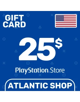 Карта Пополнения PSN 25 (USD) США
