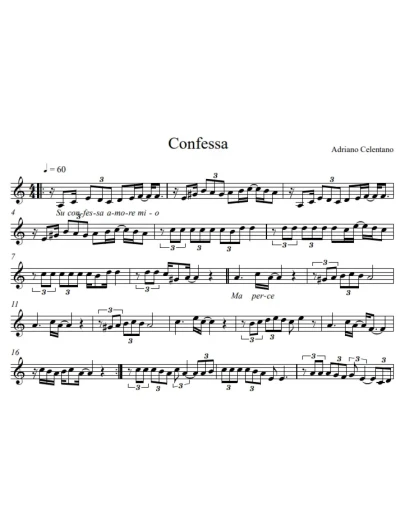 Adriano Celentano-Confessa (вокальная партия Amoll)