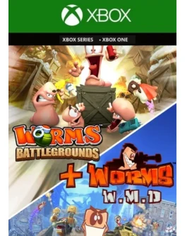 WORMS BATTLEGROUNDS + WORMS W.M.D XBOX КЛЮЧ
