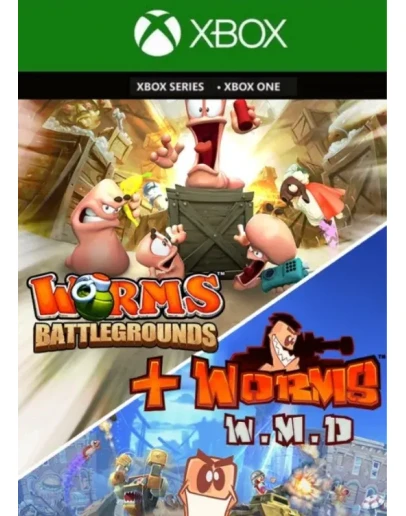 WORMS BATTLEGROUNDS + WORMS W.M.D XBOX КЛЮЧ