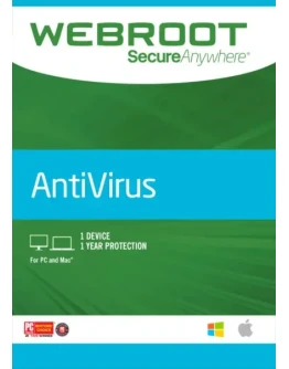 Webroot SecureAnywhere AntiVirus ключ 3 ПК / 180 дней